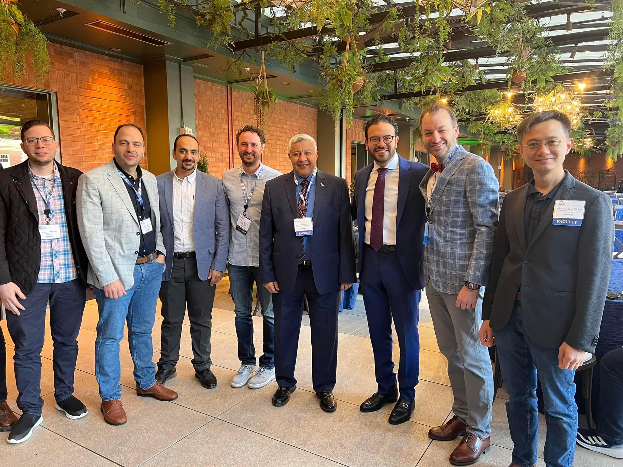 With international faculty at the ARCH meeting, USA