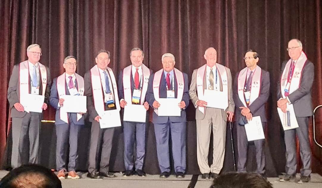 Receiving the Master of SCAI distinction — USA